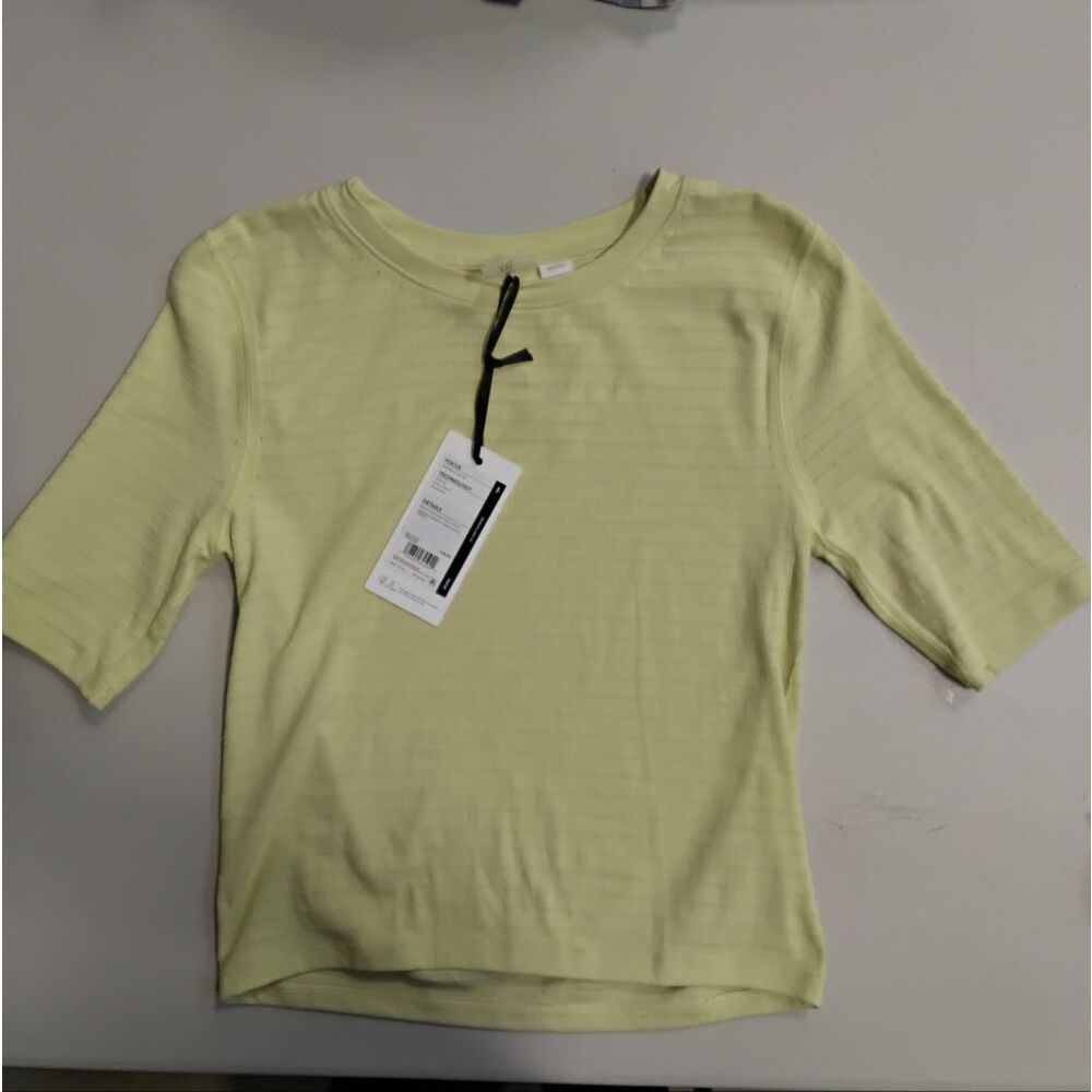 CALIA by Carrie Underwood Soft Yellow Ribbed Tee